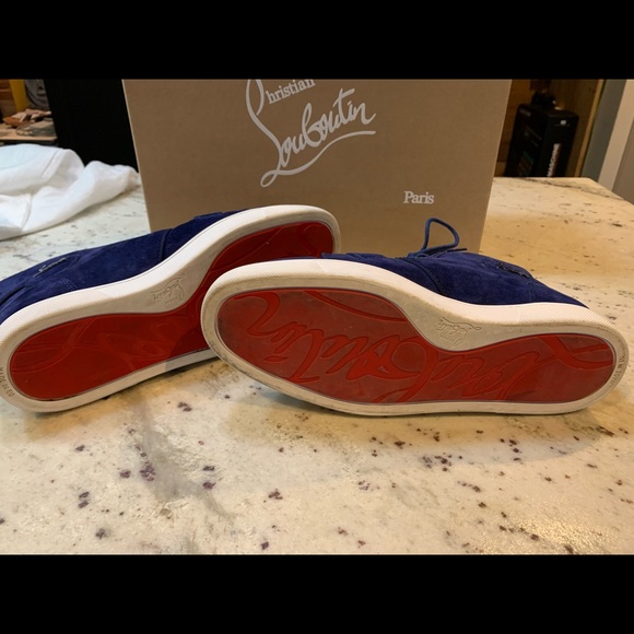 Christian Louboutin Nono Strap flat veau velours - Picture 6 of 8